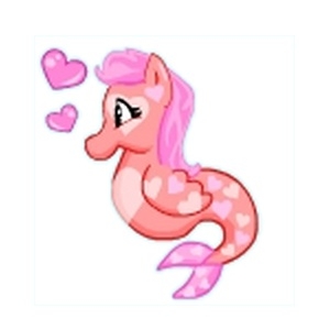 Pastel Heart Hippocamp Seapony